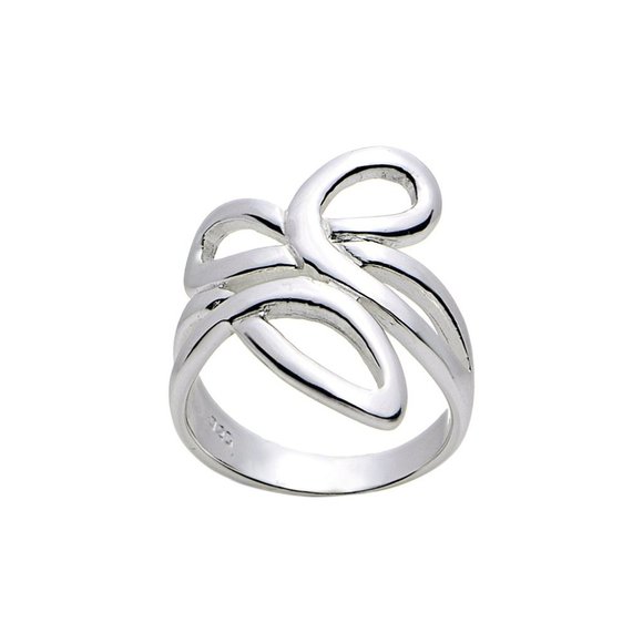 New Beautiful 925 Silver Swirl Ring - Picture 1 of 6